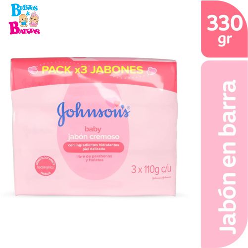 JABON JOHNSON x3 ROSADO