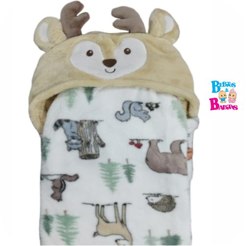 COBIJA TERMICA CAPOTA ANIMALES MIMITOS 323123