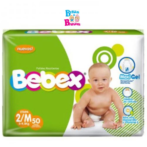 PAÑAL BEBEX 2/M x50 unds