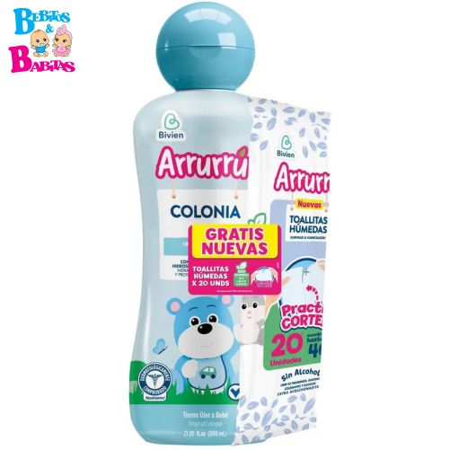 COLONIA ARRURRU x800g AZUL CON TOALLITAS
