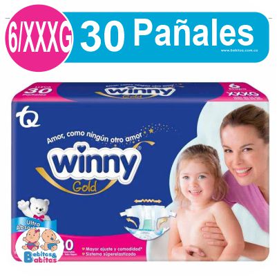 PAÑAL WINNY GOLD 6/XXG x30 unds