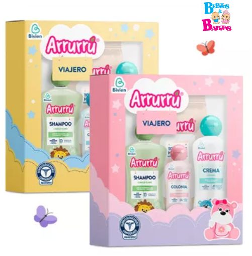 KIT DE ASEO ARRURRU VIAJERO ROSADO