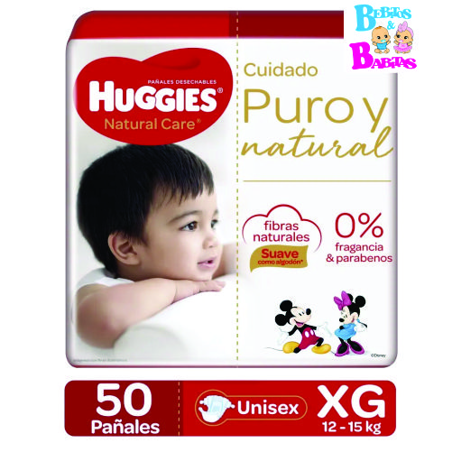 PAÑAL HUGGIES NAT 4/XG x50 unds