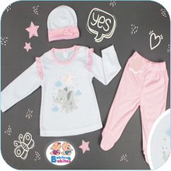 PIJAMA FORBABYS CON GORRO 10218