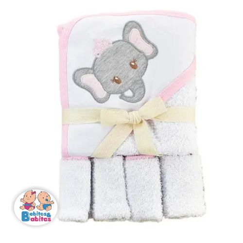 TOALLA CON BABITAS BABYFRIENDS 60x90