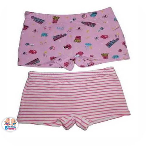 BOXER x2 NIÑA ALGODON
