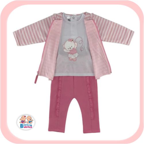 CONJUNTO RAYAS Y PINTAS OSA BAILARINA 301