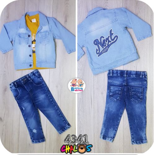 CONJUNTO CHALO CHAQUETA JEAN 4341