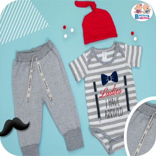 CONJUNTO BODY FORBABYS GORRO 10019