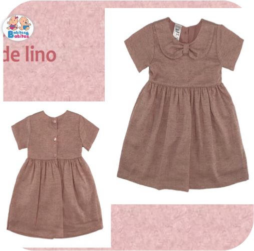 VESTIDO LINO RAYAS Y PINTAS 302