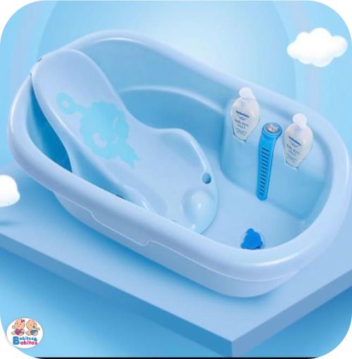 BAÑERA CON TERMOMETRO Y DISPENSADORES NEW BABY BSL302