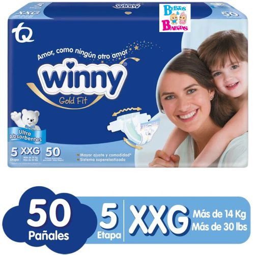 PAÑAL WINNY GOLD 5/XXG x50 unds