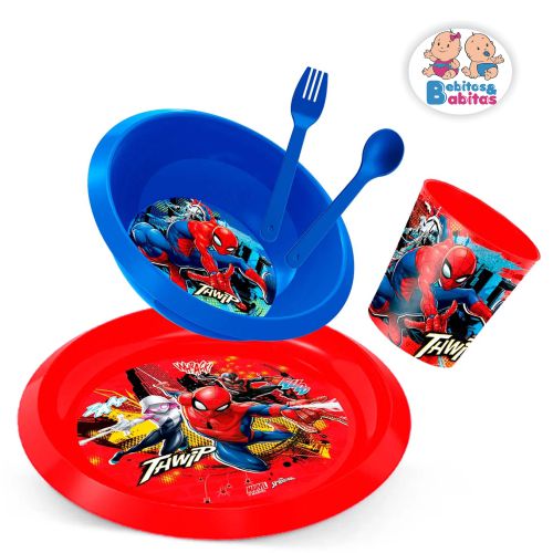 VAJILLA SPIDERMAN SET 5pz