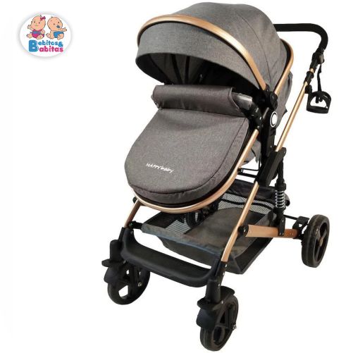 COCHE HAPPY BABY FJ TUBO DORADO