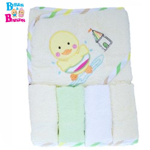 TOALLA ANIMALITOS CON BABITAS CARTERS