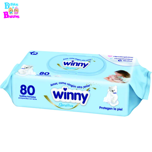 TOALLITAS WINNY SENSITIVE x80 unds