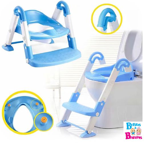 REDUCTOR DE BAÑO ESCALERA ACOLCHADO 3 EN 1