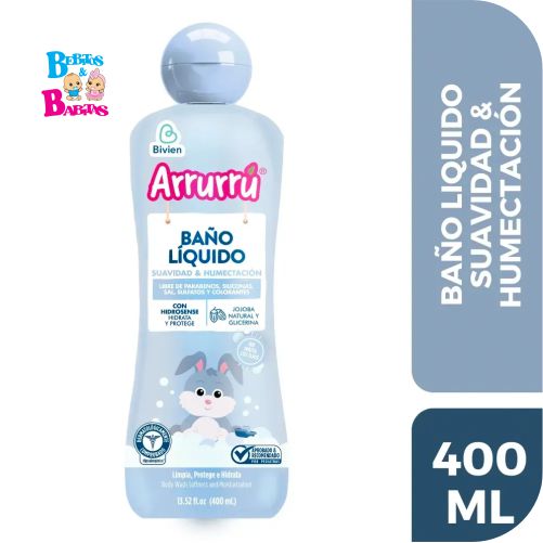 BAÑO LIQUIDO ARRURRU x400 SUAVIDAD Y HUMECTACION