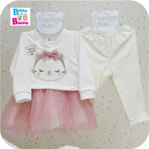 CONJUNTO TULL x2 CHOCOMIEL BABY 311