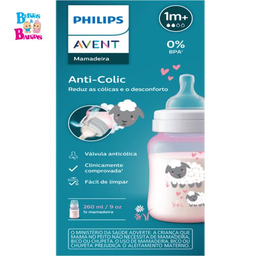 TETERO AVENT 9oz NATURAL ANTI-COLIC SCY121/05
