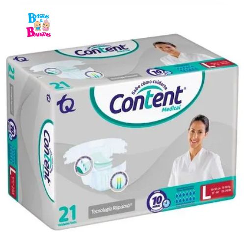 PAÑAL CONTENT MEDICAL Lx21 und