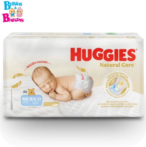PAÑAL HUGGIES NAT 0/RN X40 UND