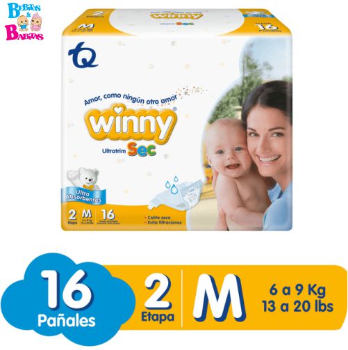 PAÑAL WINNY SEC 2/M x16 unds