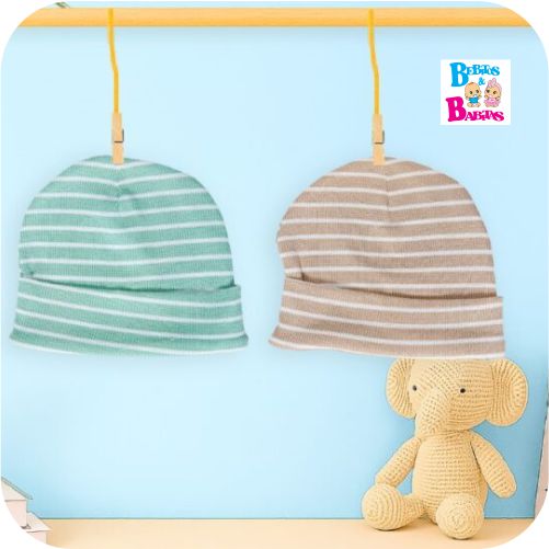 GORROS x2 FORBABYS RAYAS NIÑO 11418