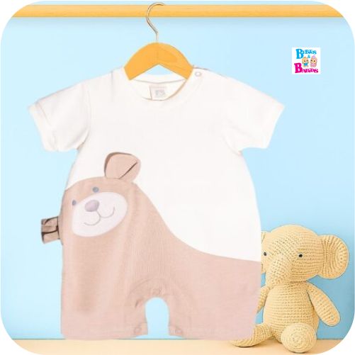 MAMELUCO CORTO OSITO ALGODON FORBABYS 11245