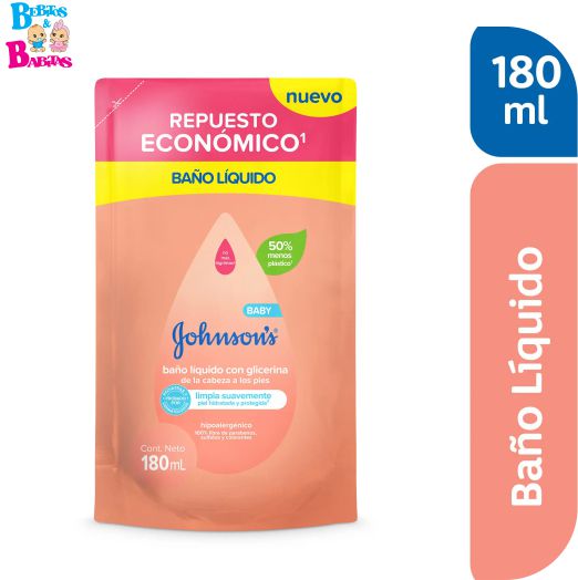 BAÑO LIQUIDO JOHNSON x180 DE PIES A CABEZA