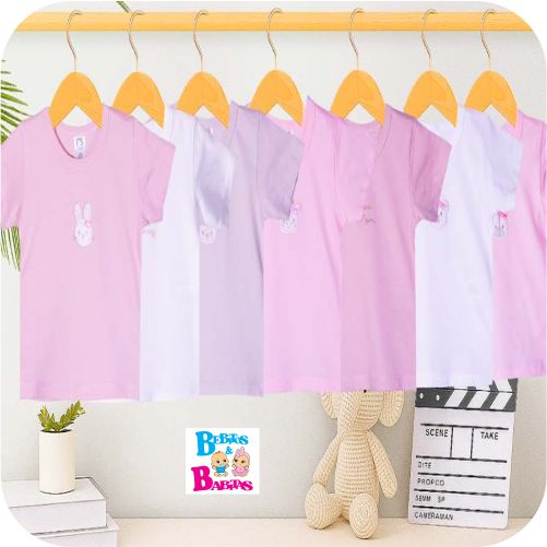 SEMANARIO CAMISITAS MC X7 NIÑA FORBABYS 11378