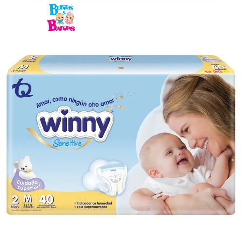 PAÑAL WINNY SENSITIVE 2/M x40 unds