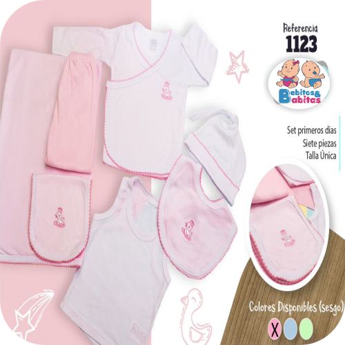 PRIMERA MUDA FOR BABYS BORDADO 7pz 1123