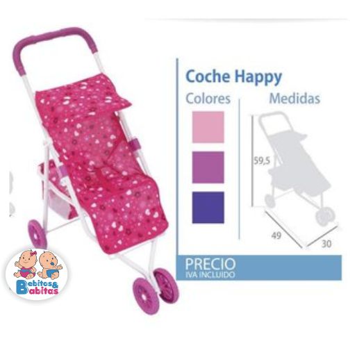 COCHE JUGUETE PRODEHOGAR 3 LLANTAS HAPPY