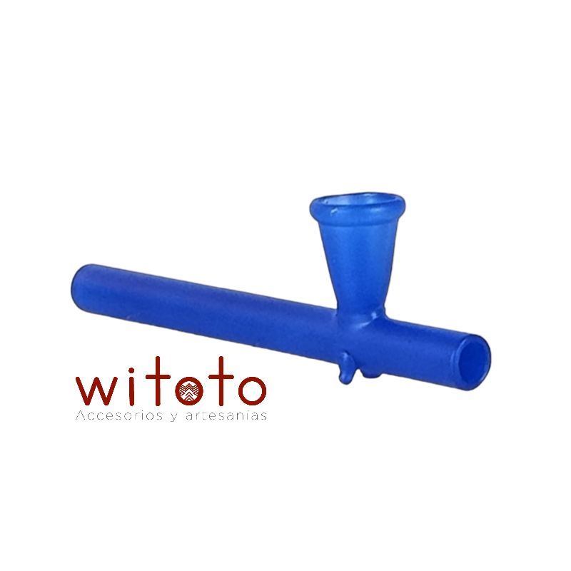PIPA DE VIDRIO BLOW AZUL MATE