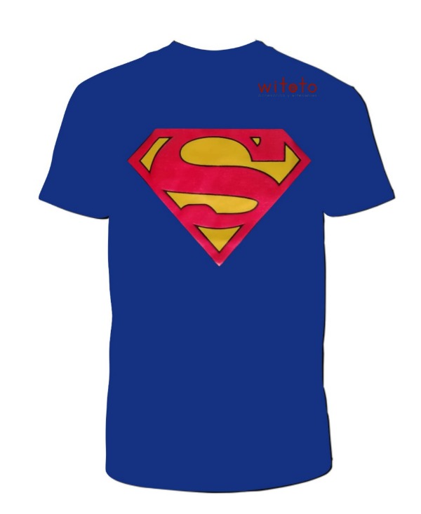 CAMISETA HOMBRE SUPERMAN AZUL 2