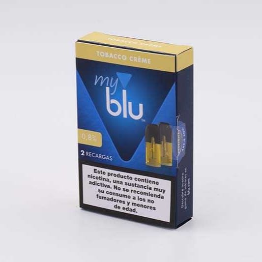 MYBLU CAP X2 TOBACCO CREME 0.8%