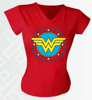 CAMISETA NIÑA LOGO MUJER MARAVILLA