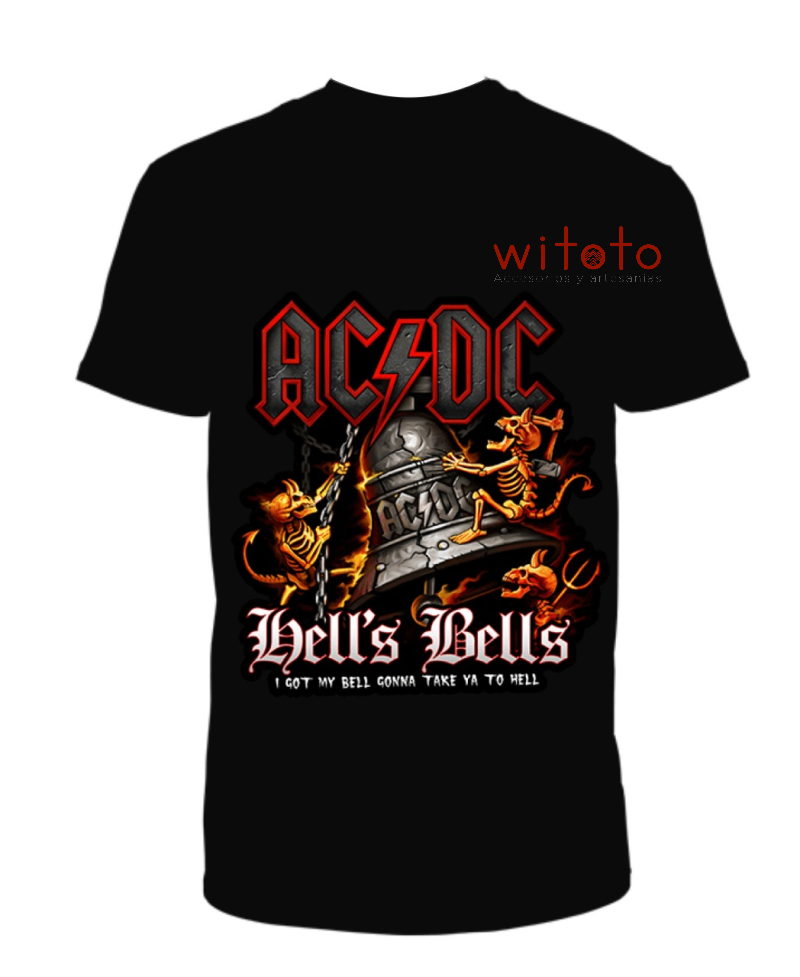 CAMISETA HOMBRE ACDC HELLS BELLS