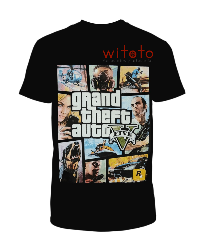 CAMISETA HOMBRE GRAND THEFT AUTO