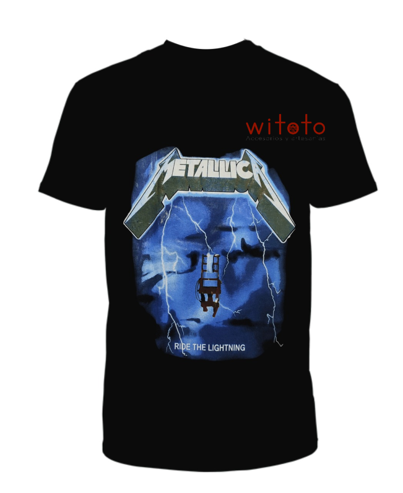 CAMISETA HOMBRE METALLICA RIDE THE LIGHTNING