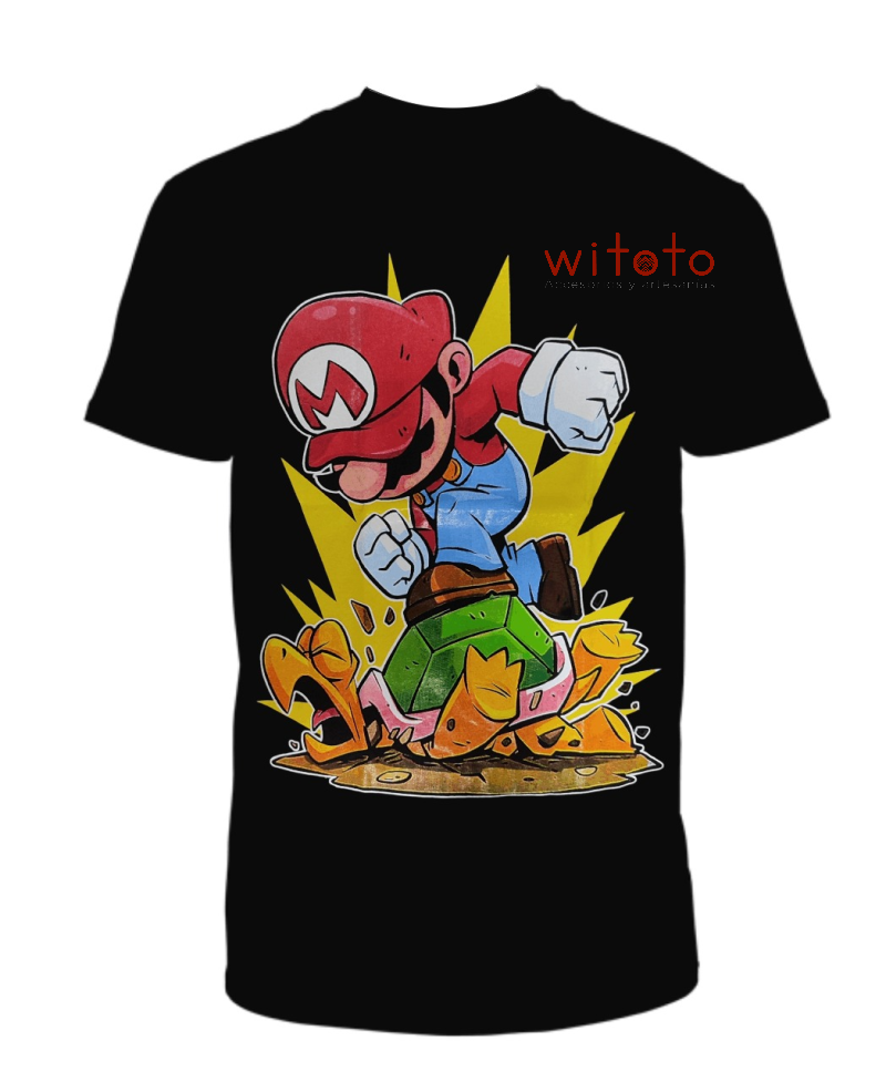 CAMISETA HOMBRE MARIO BROS Y KOOPA TROOPA