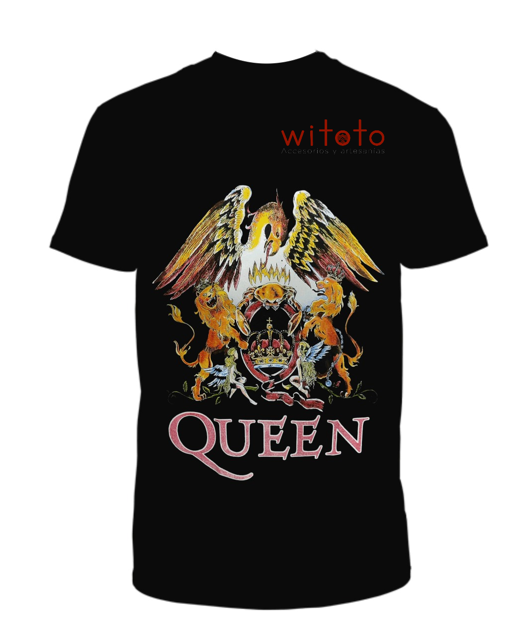 CAMISETA HOMBRE LOGO BANDA QUEEN ROCK