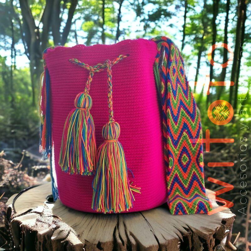 MOCHILA WAYUU FUCSIA 7