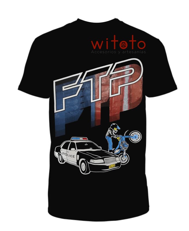 CAMISETA HOMBRE FTP NEGRA