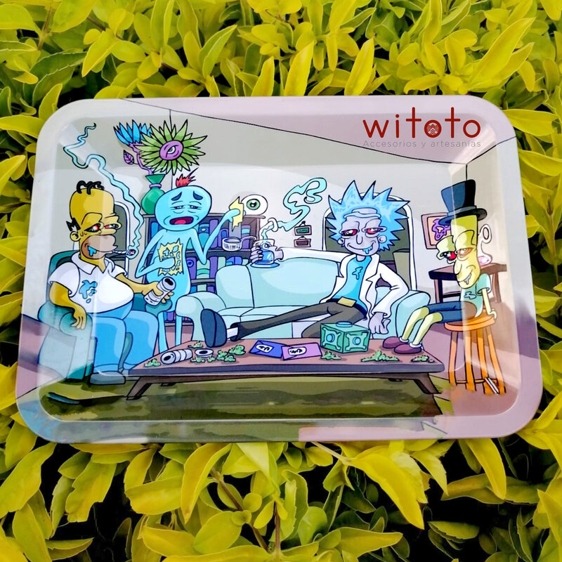 BANDEJA RICK Y MORTY 5 18X14 CM