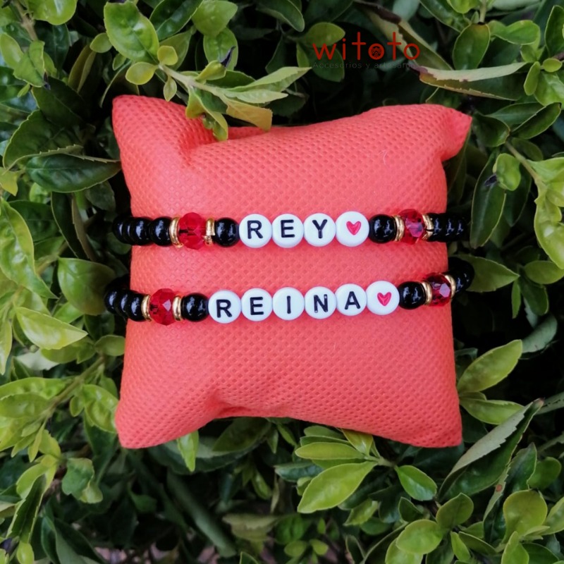 PULSERAS PARA PAREJA REY Y REINA