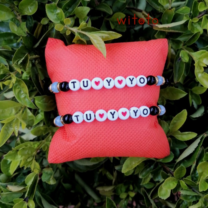 PULSERAS PARA PAREJA TU Y YO