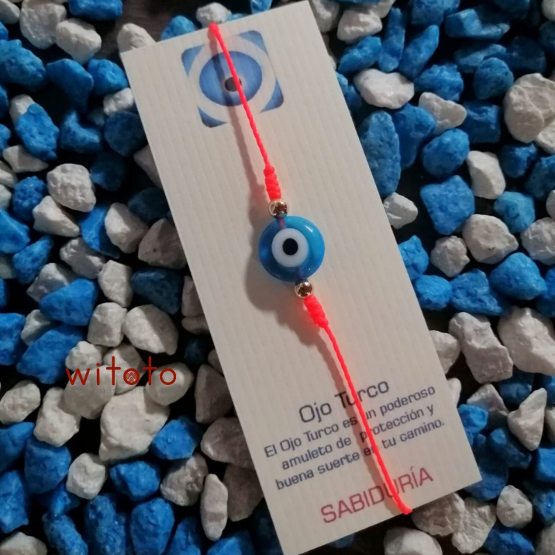 PULSERA OJO TURCO CELESTE