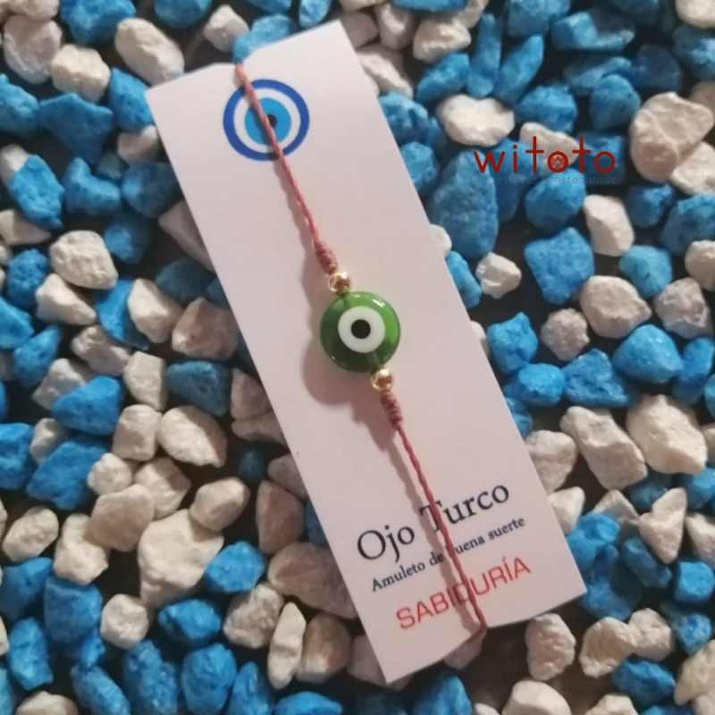 PULSERA OJO TURCO VERDE